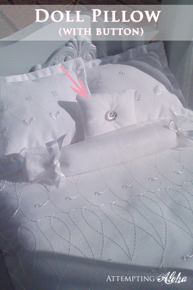 How to make a doll pillow and bed