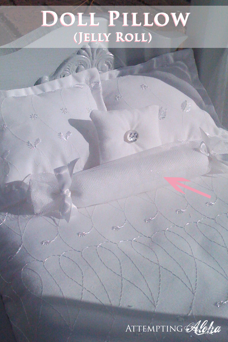 Doll Bedding Tutorial 2 Jelly Roll Pillow And Tootsie Roll Pillow