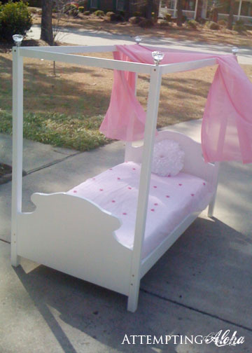 diy canopy for little girl bed