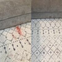 How to remove red stain from carpet or rug